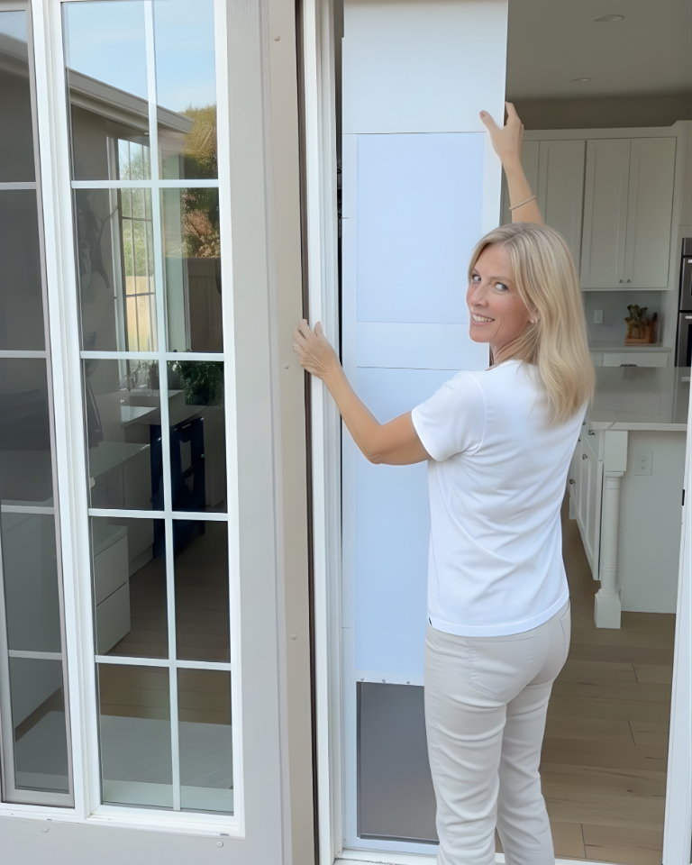 Stackable Cat/Doggy Door for Sliding Doors