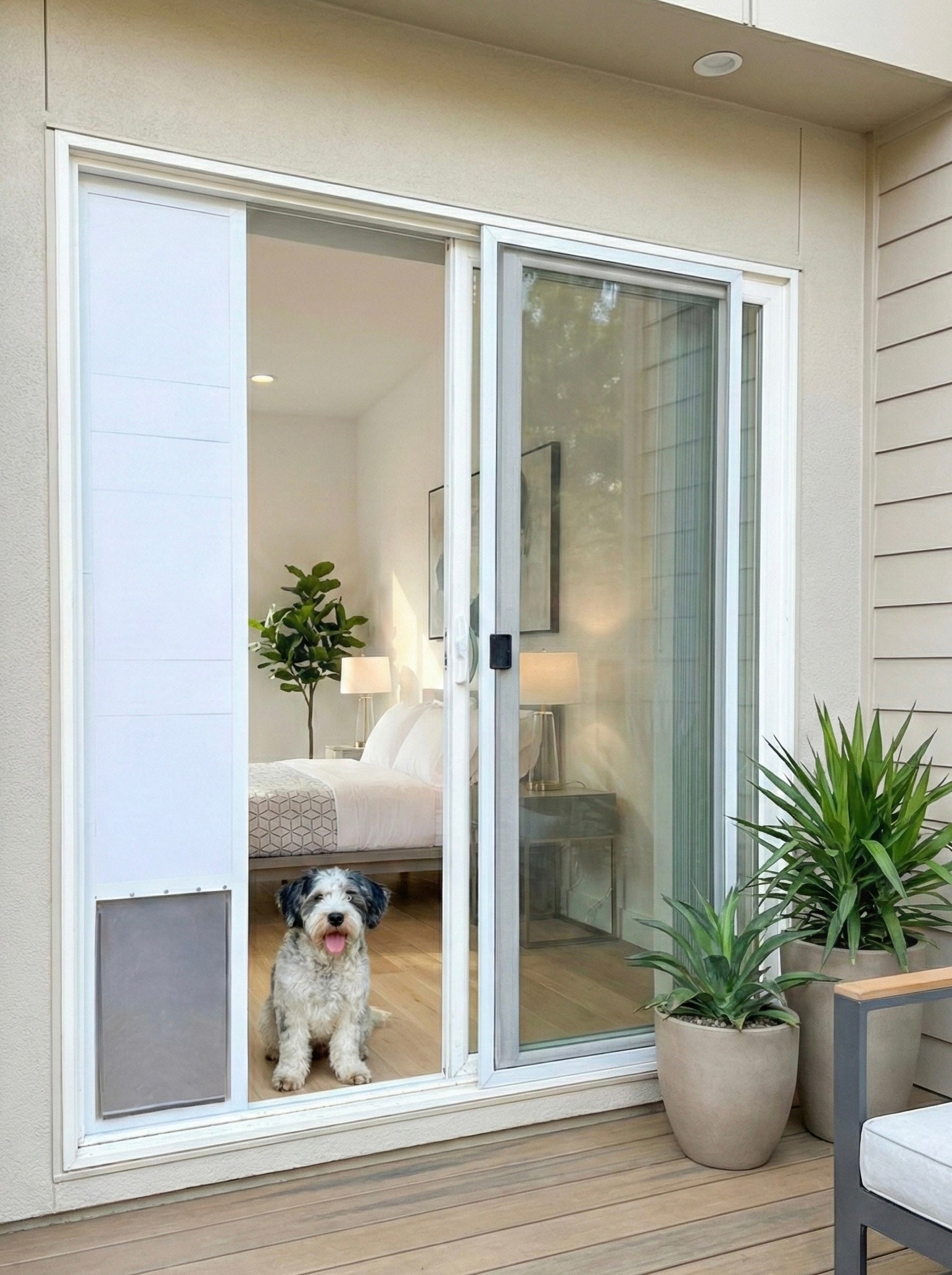 Stackable Cat/Doggy Door for Sliding Doors